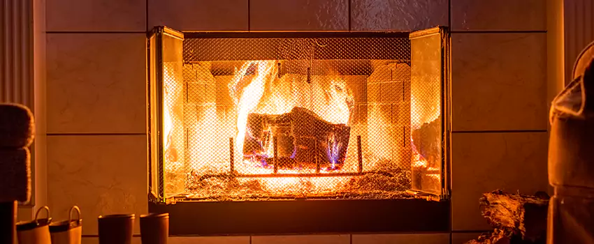 Mendota Hearth Landscape Fireplace Installation in Flower Mound, Texas