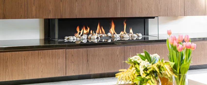 Double-height Fireplace Design Refurbishment in Flower Mound, Texas