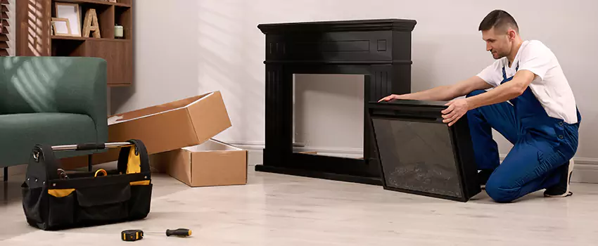 Old Rusted Metal Fireplace Repair And Replacement in Flower Mound, TX